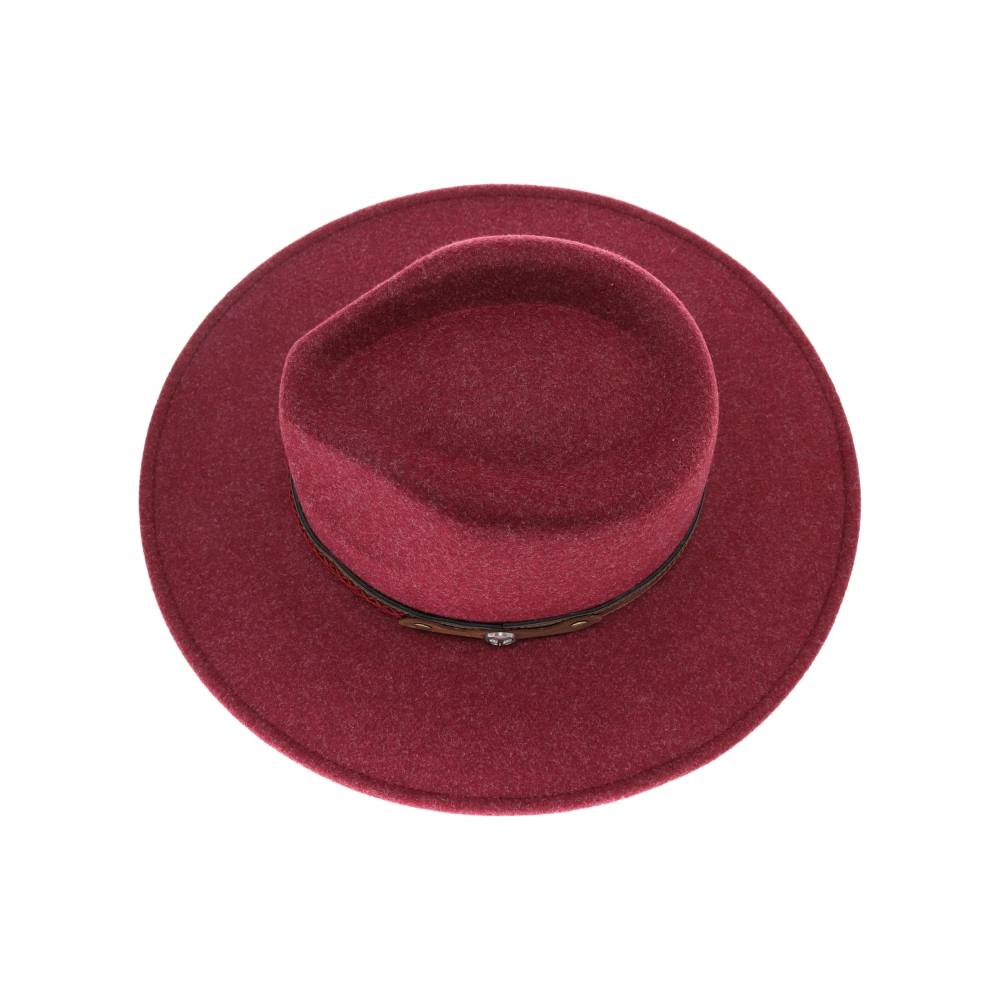 Decorative Trim Band Vegan Fabric C.C Panama HAT from Madeline Love