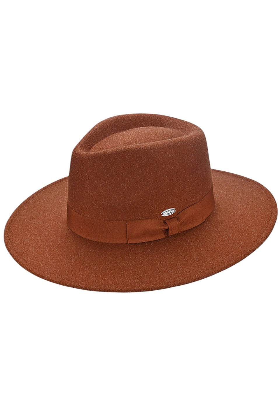 C.C Grosgrain Bow Vegan Felt Panama Hat from Madeline Love