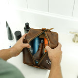 Heirloom Toiletry Bag All for American from Lifetime Leather Co.