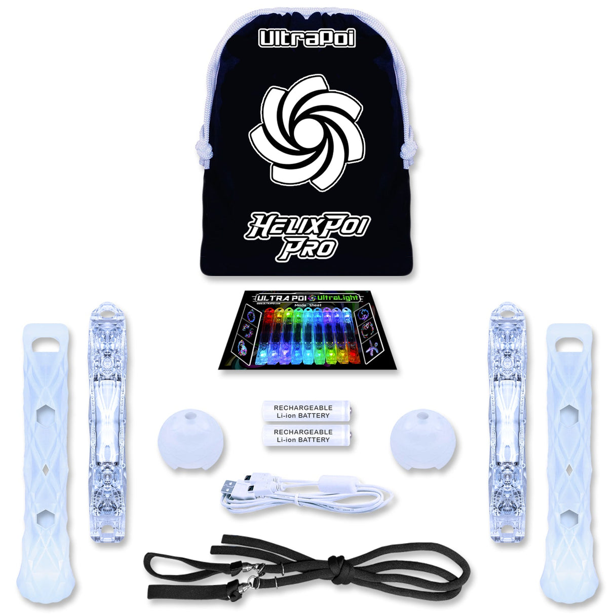 HelixPoi Pro w/ Non-LED Knob Handles From Ultrapoi
