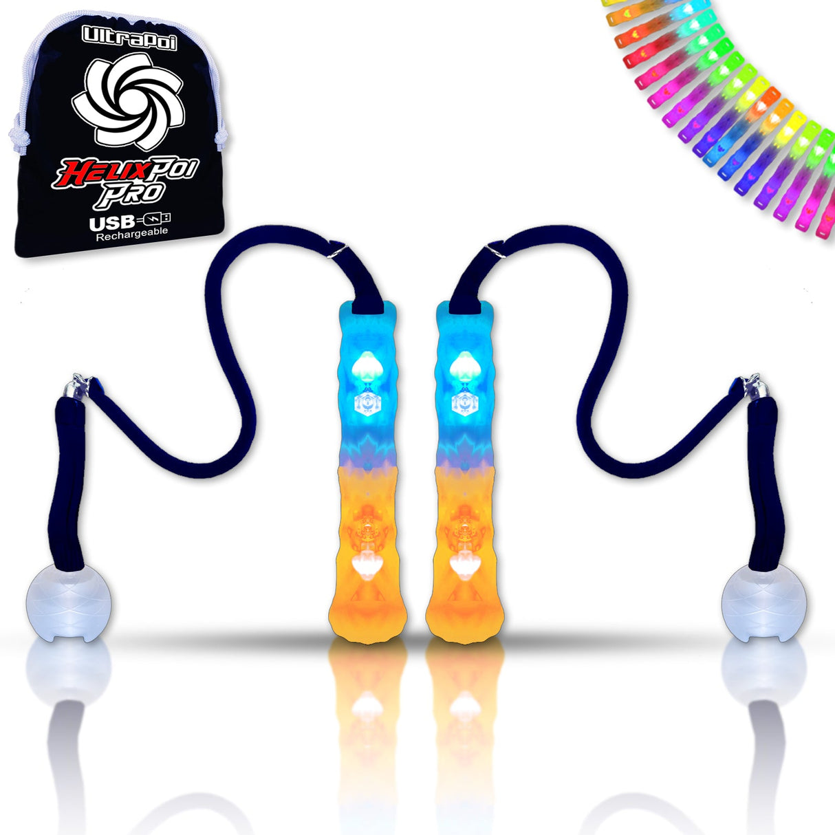 HelixPoi Pro w/ Non-LED Knob Handles From Ultrapoi
