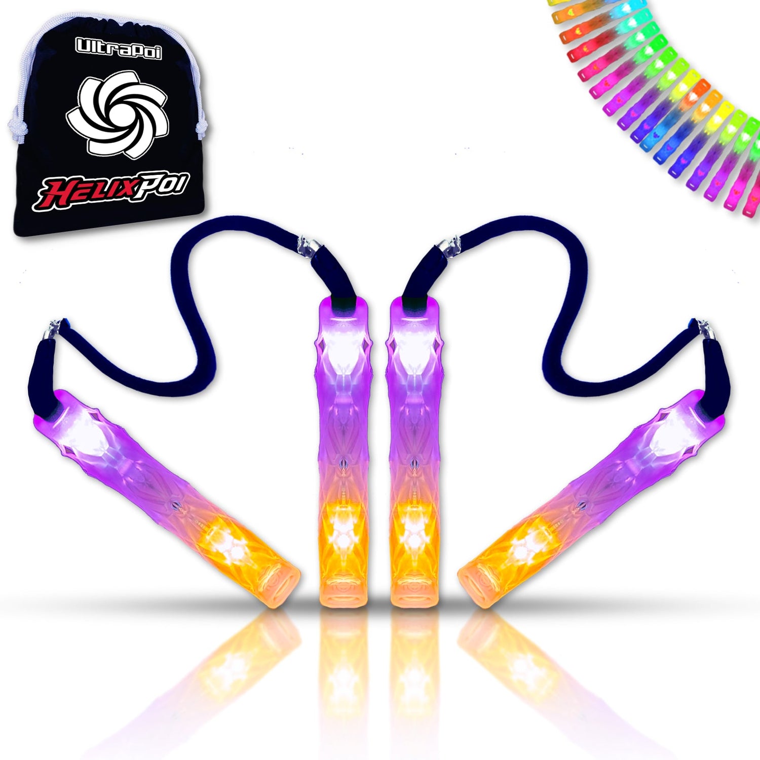 HelixPoi w/ LED GlowStick Handles From Ultrapoi
