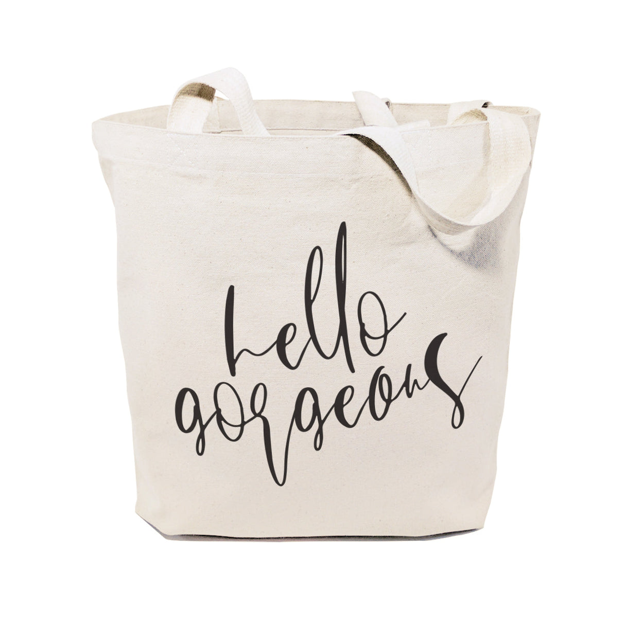 Hello Gorgeous Cotton Canvas Tote Bag from The Cotton & Canvas Co.