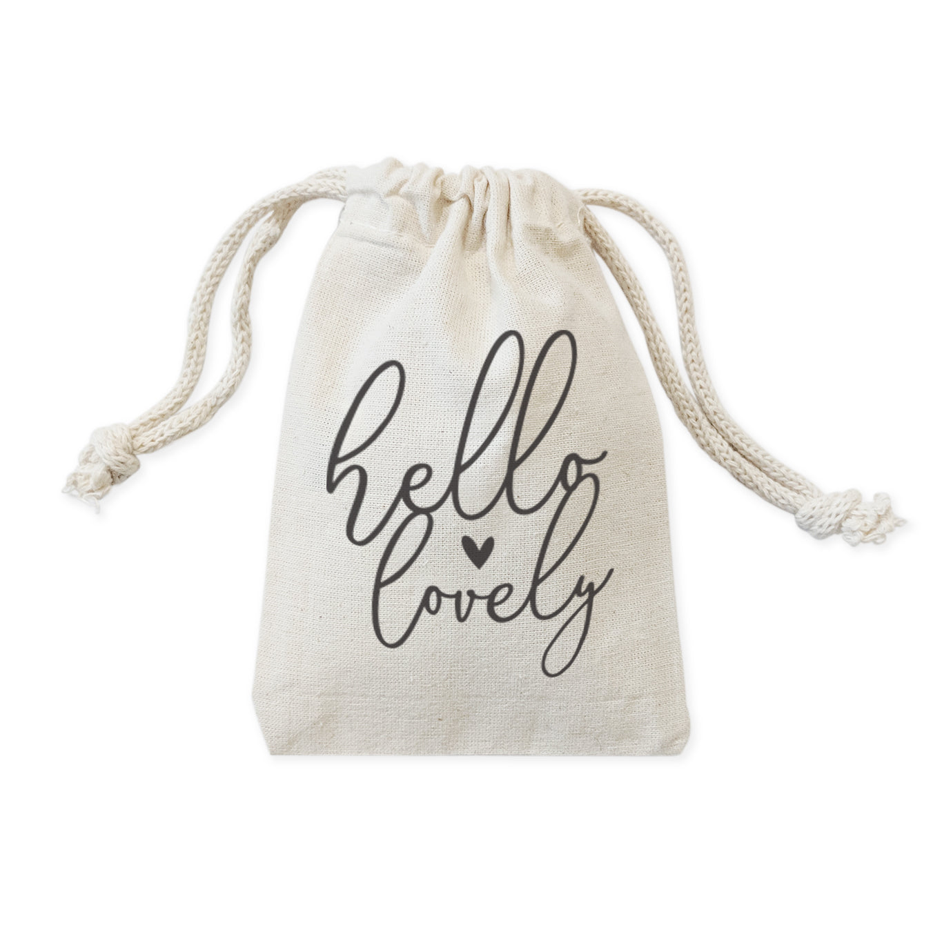 Hello Lovely Wedding Favor Bags, 6-Pack from The Cotton & Canvas Co.