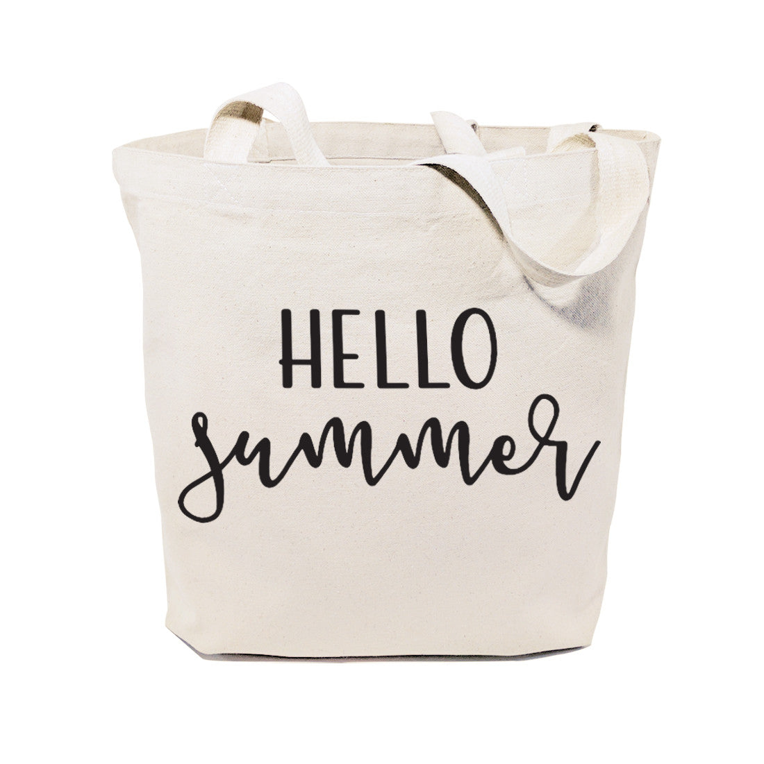Hello Summer Cotton Canvas Tote Bag from The Cotton & Canvas Co.