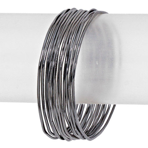 12PCS Metal Stackable Bangle Bracelets from Madeline Love