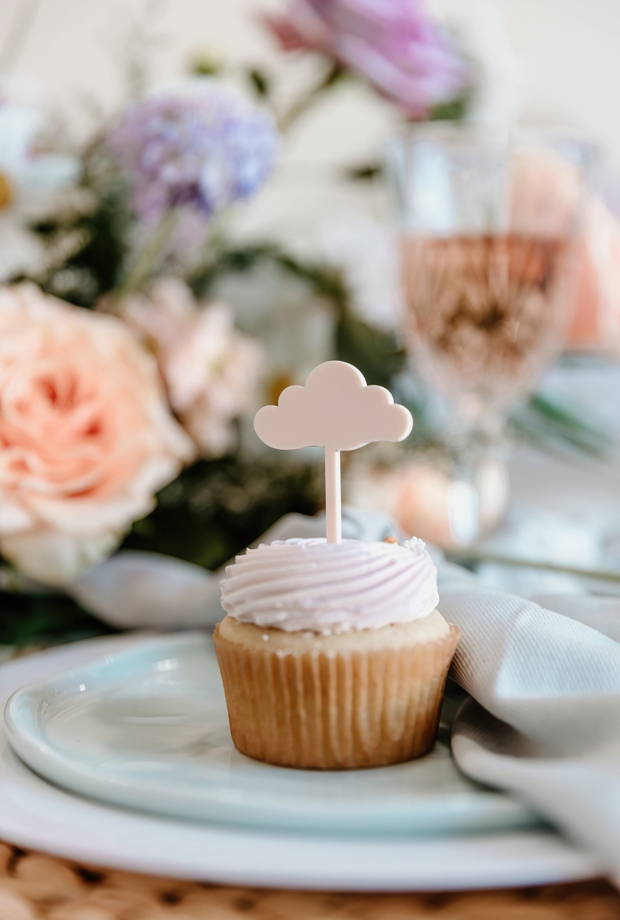 Here Comes the Sun Acrylic Cupcake Toppers, Set of 12 from The Cotton & Canvas Co.