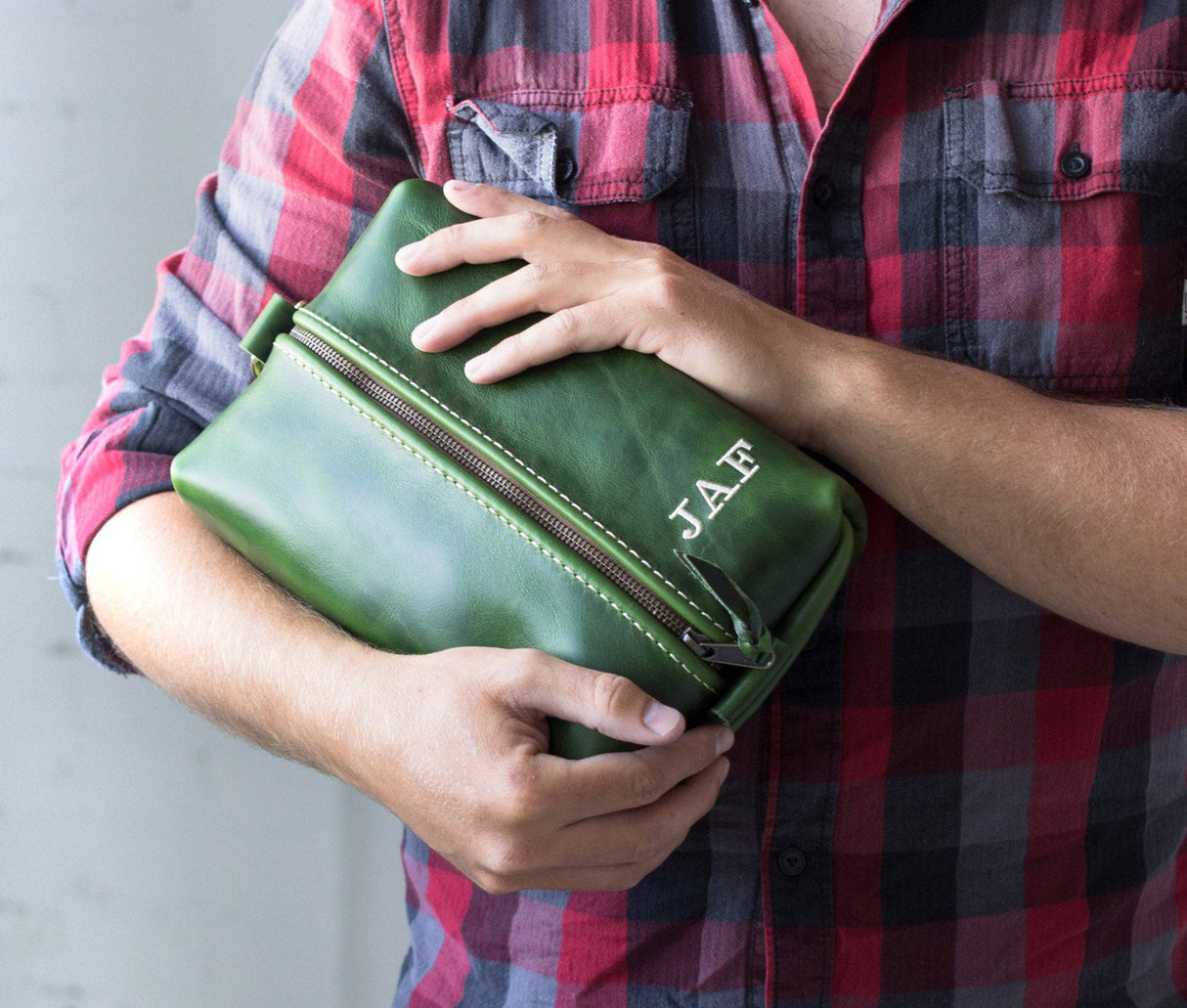 Heirloom Toiletry Bag All for American from Lifetime Leather Co.