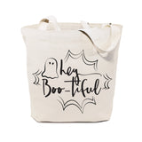 Hey BOO-tiful Halloween Cotton Canvas Tote Bag from The Cotton & Canvas Co.