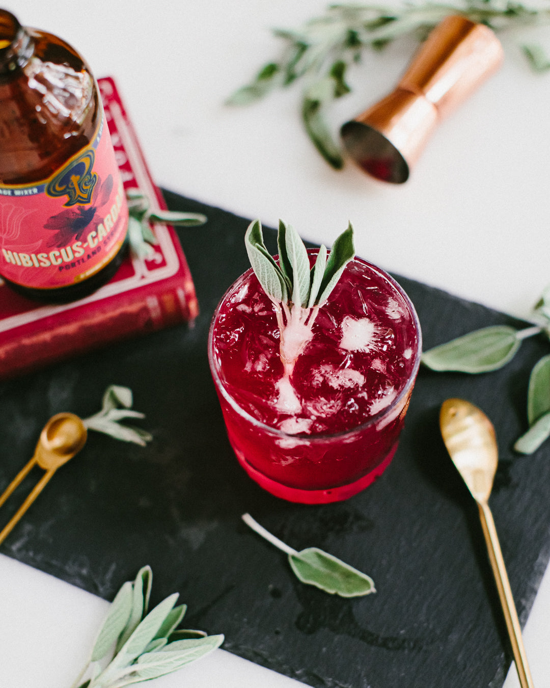 Hibiscus Cardamom Syrup two-pack from Portland Syrups