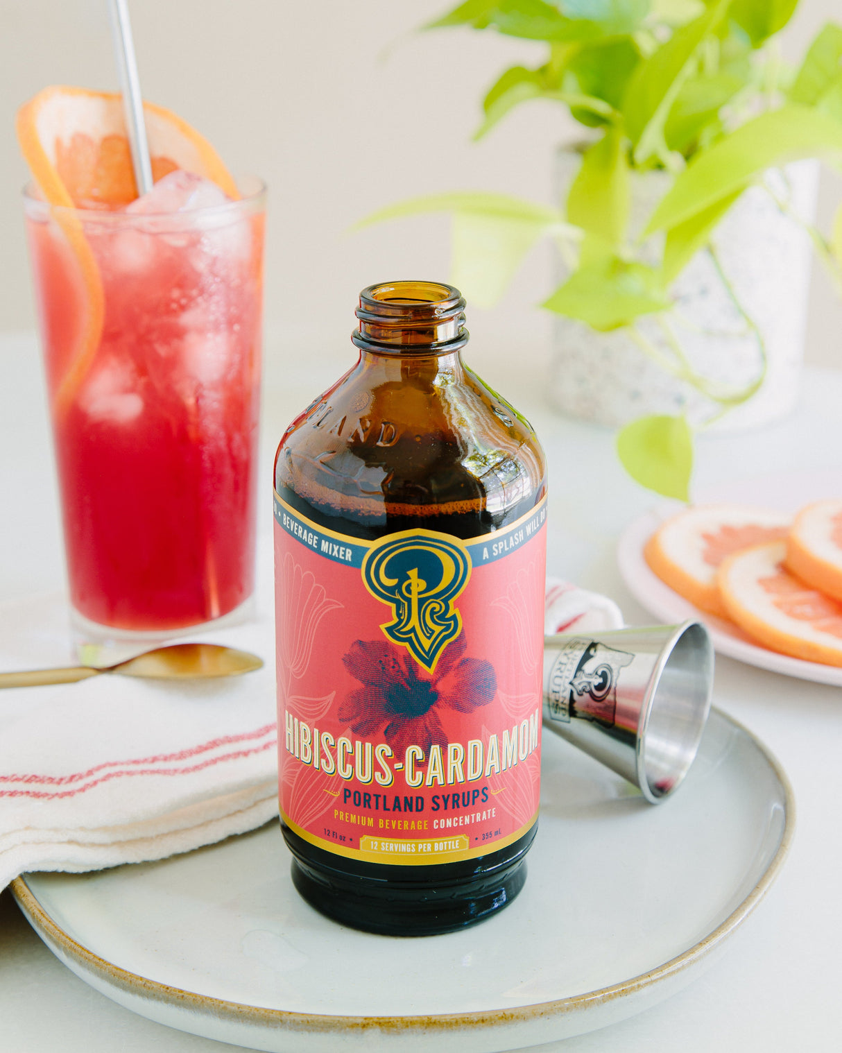 Hibiscus Cardamom Syrup two-pack from Portland Syrups