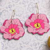 Hibiscus Flower Hoops from LE CHIC MIAMI
