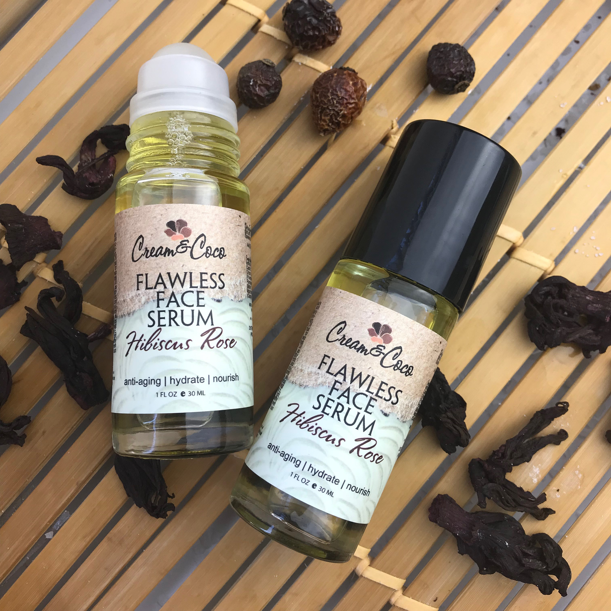 Hibiscus Rose Flawless Facial Serum from Cream & Coco Skincare