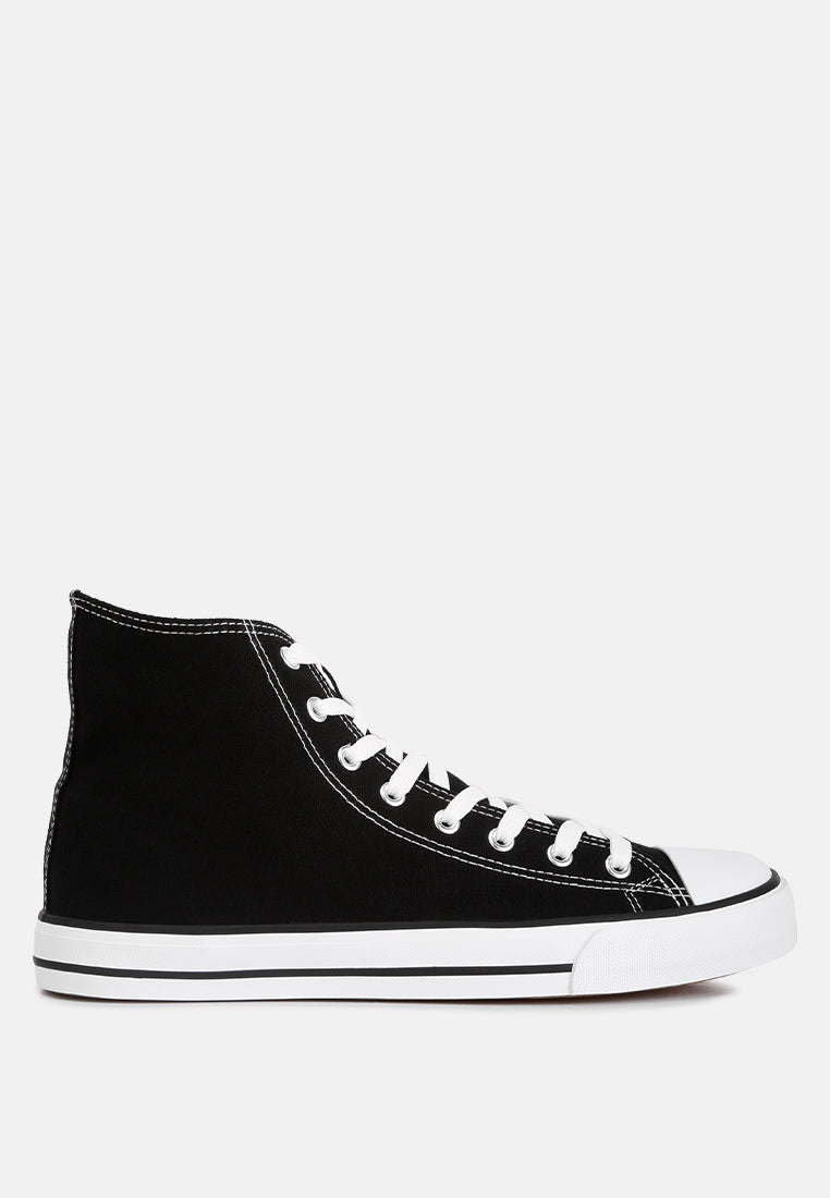 High Ankle Canvas Sneakers from London Rag International
