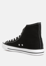 High Ankle Canvas Sneakers from London Rag International