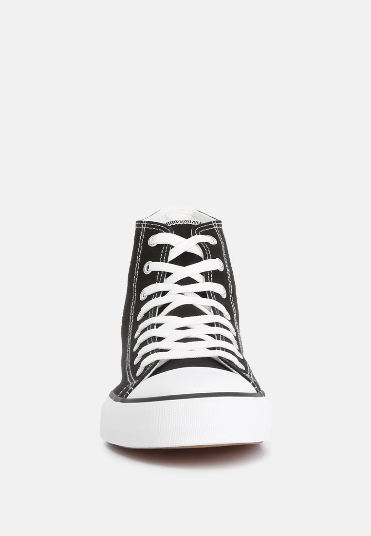 High Ankle Canvas Sneakers from London Rag International