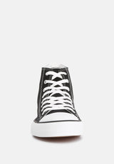 High Ankle Canvas Sneakers from London Rag International