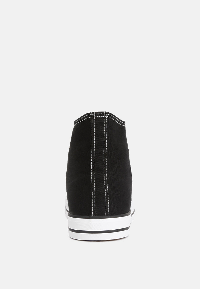 High Ankle Canvas Sneakers from London Rag International