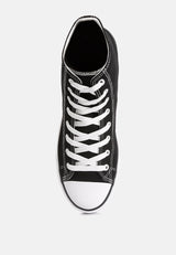 High Ankle Canvas Sneakers from London Rag International