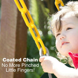 High Back Toddler Bucket Swing Seat with Coated Chains From Redcamp