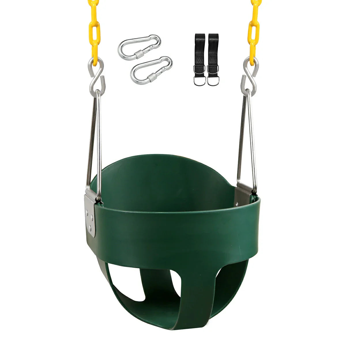 High Back Toddler Bucket Swing Seat with Coated Chains From Redcamp