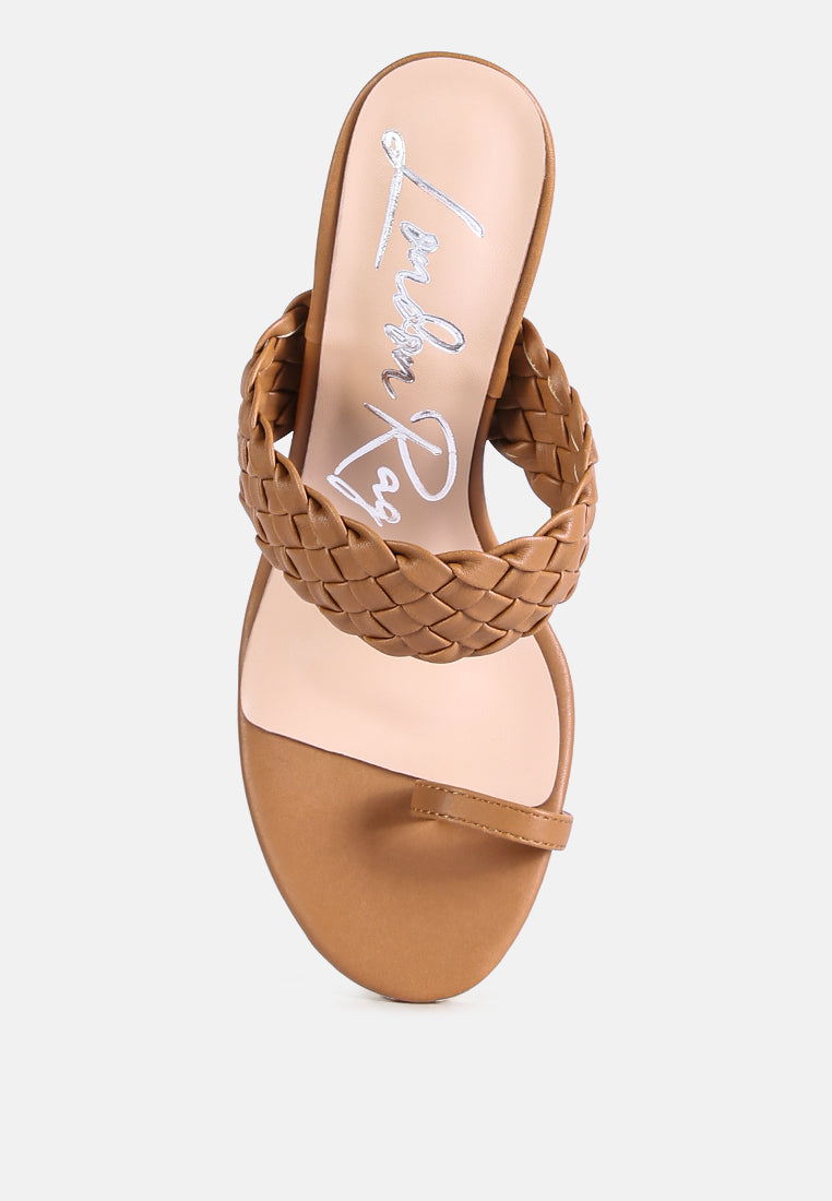 High Perks Woven Strap High Heels from London Rag International