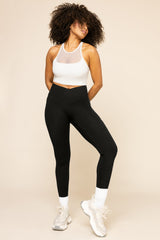Crisscross Hourglass® Leggings with Pockets - Black from POPFLEX