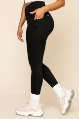 Crisscross Hourglass® Leggings with Pockets - Black from POPFLEX