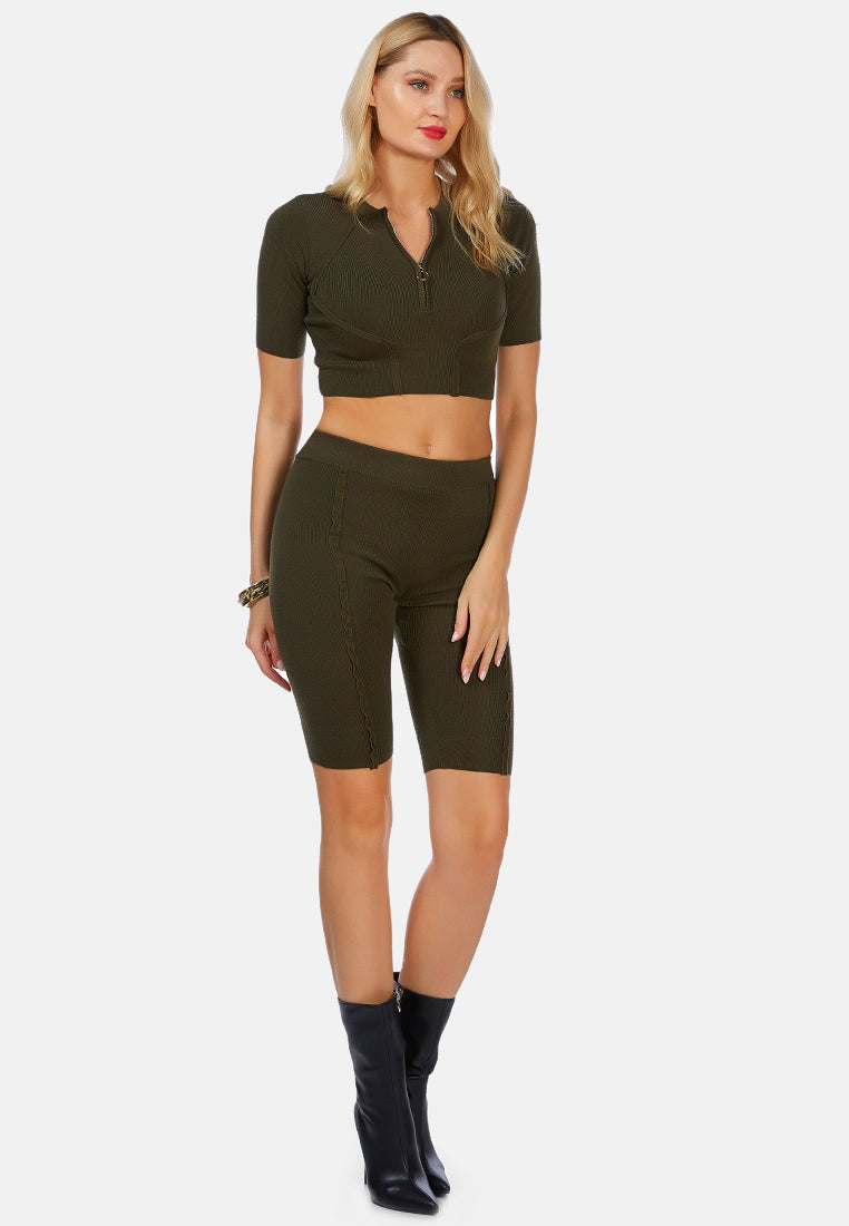 High Waist Biker Shorts from London Rag International from London Rag International