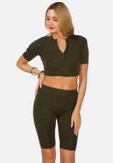 High Waist Biker Shorts from London Rag International from London Rag International