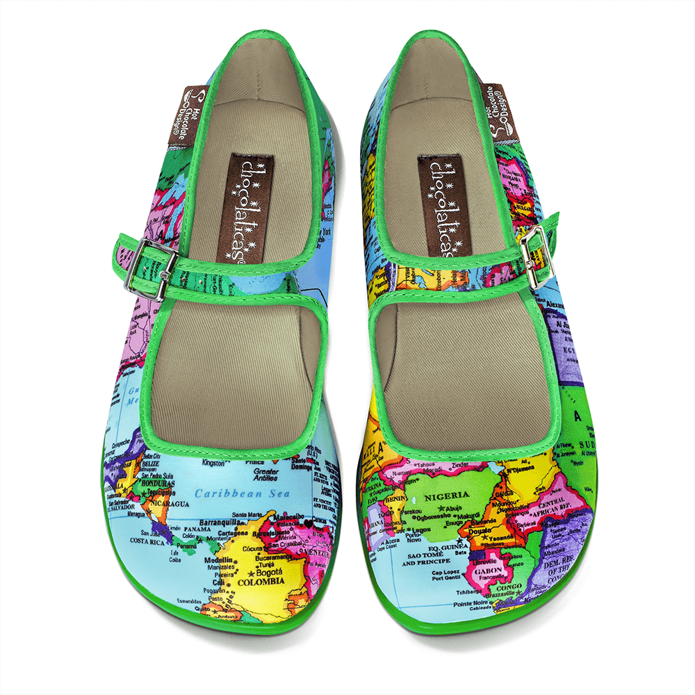 Chocolaticas® Bon Voyage Women's Mary Jane Flat From Hot Chocolate Design