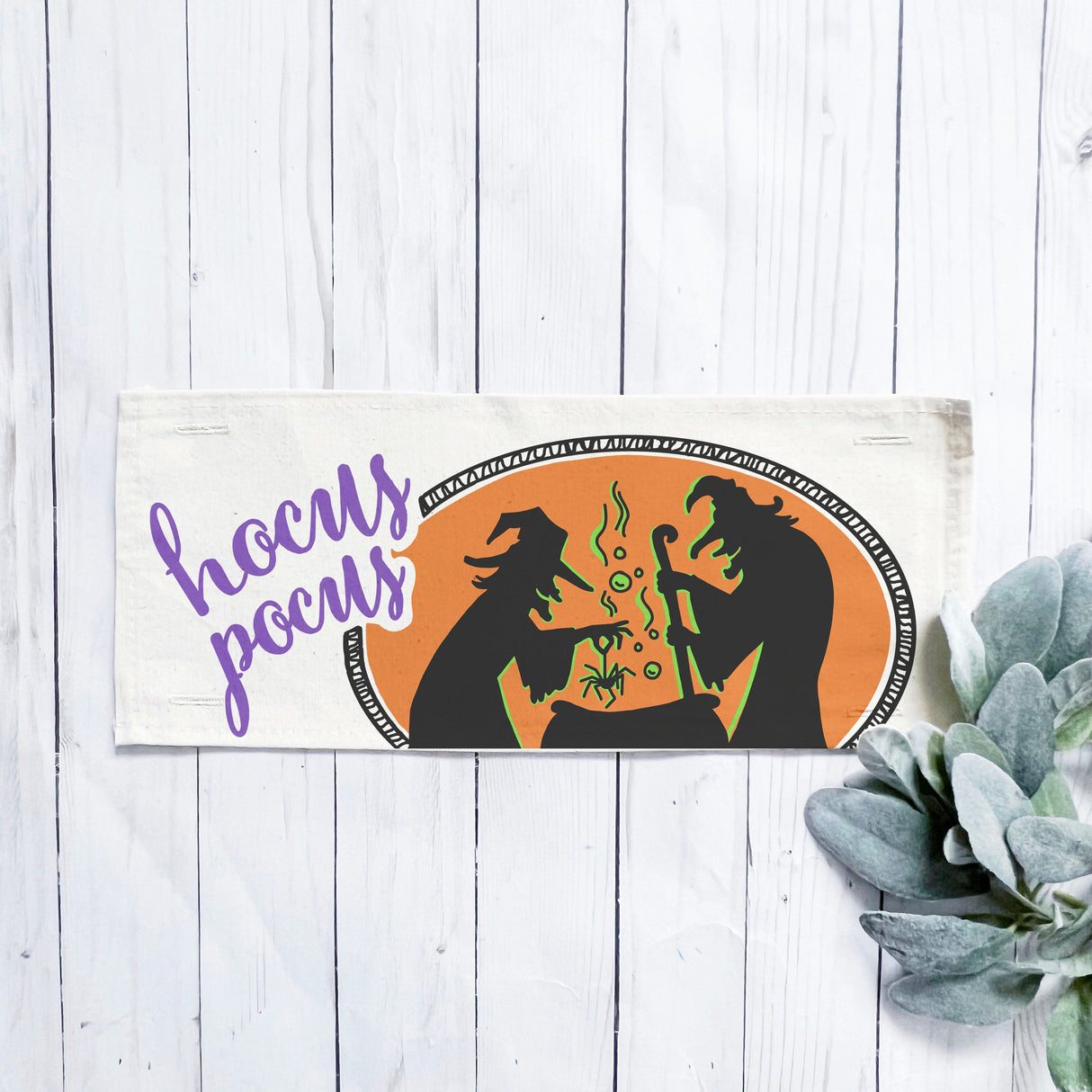 Holiday Panel: Halloween October Fall Autumn Hocus Pocus Cauldron Spell Party Cackle; WITCHES BREW From PillowPanels