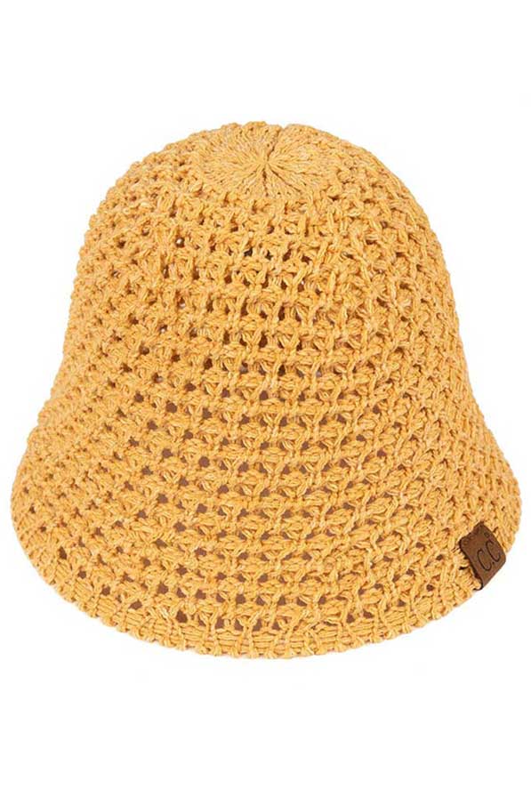 C.C Solid Knit Bucket Hat from Madeline Love