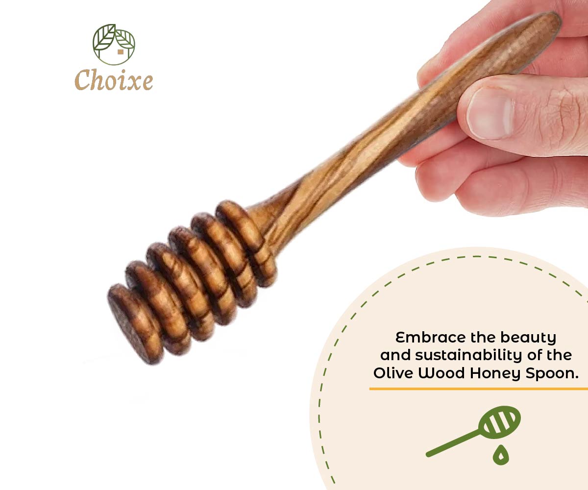 Olive Wood Honey Spoon from Choixe