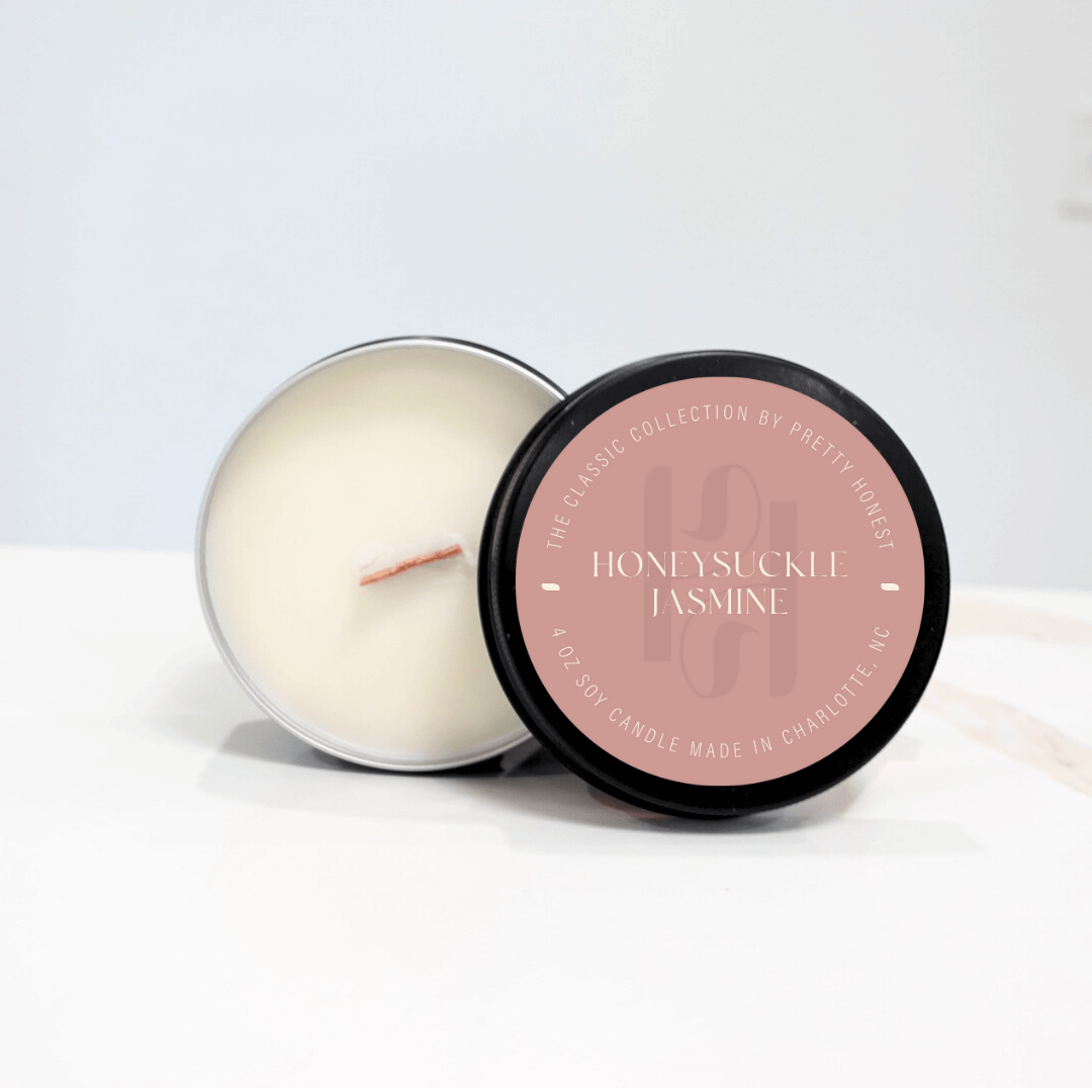 4oz Candle Tins from Pretty Honest Candles