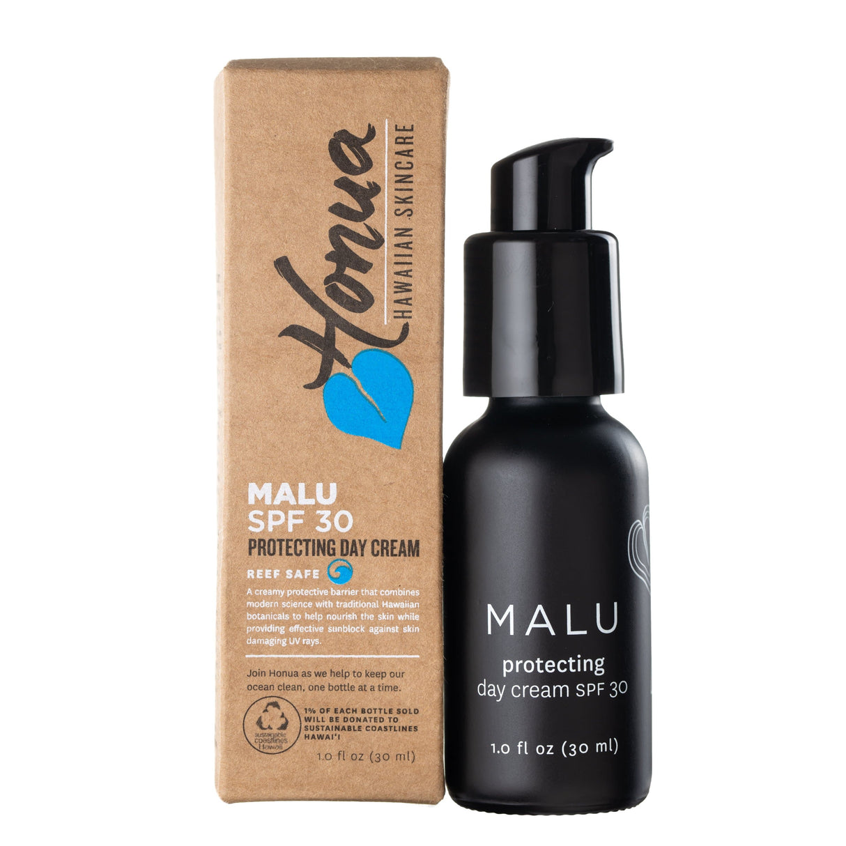 NEW Antioxidant Enhanced Formula- Malu Day Cream + SPF 30 From Honua Hawaiian Skincare