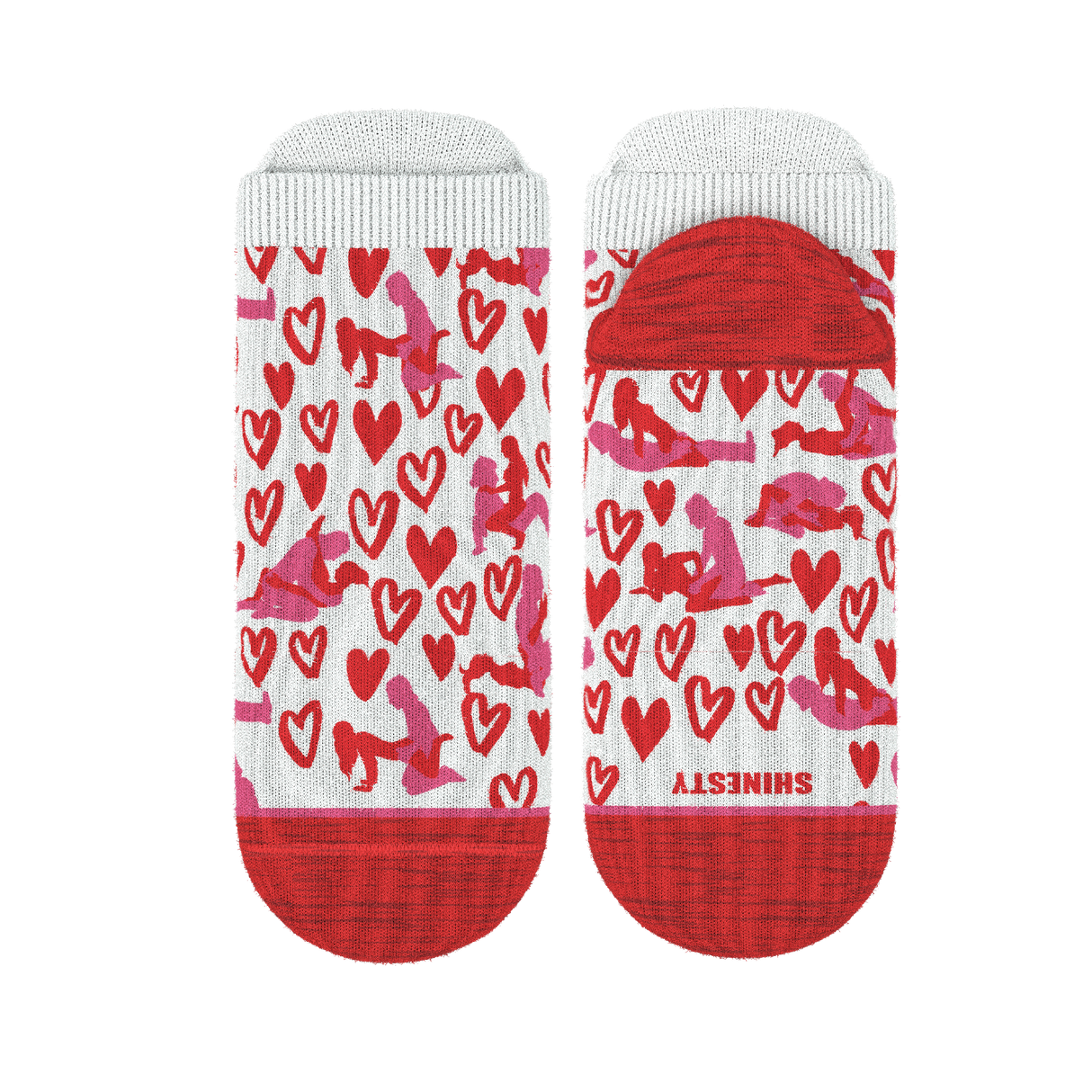 The Hot-Blooded Handbook | Valentine's Day Heel Hammock™ Ankle Socks from Shinesty