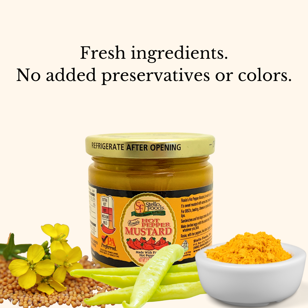 Stello Foods - Rosie's Hot Pepper Mustard 7.75 oz from Stello Foods