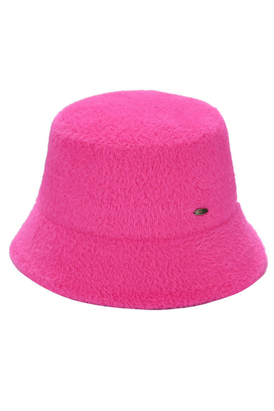C.C Solid Short Hair Faux Fur Winter Bucket Hat from Madeline Love