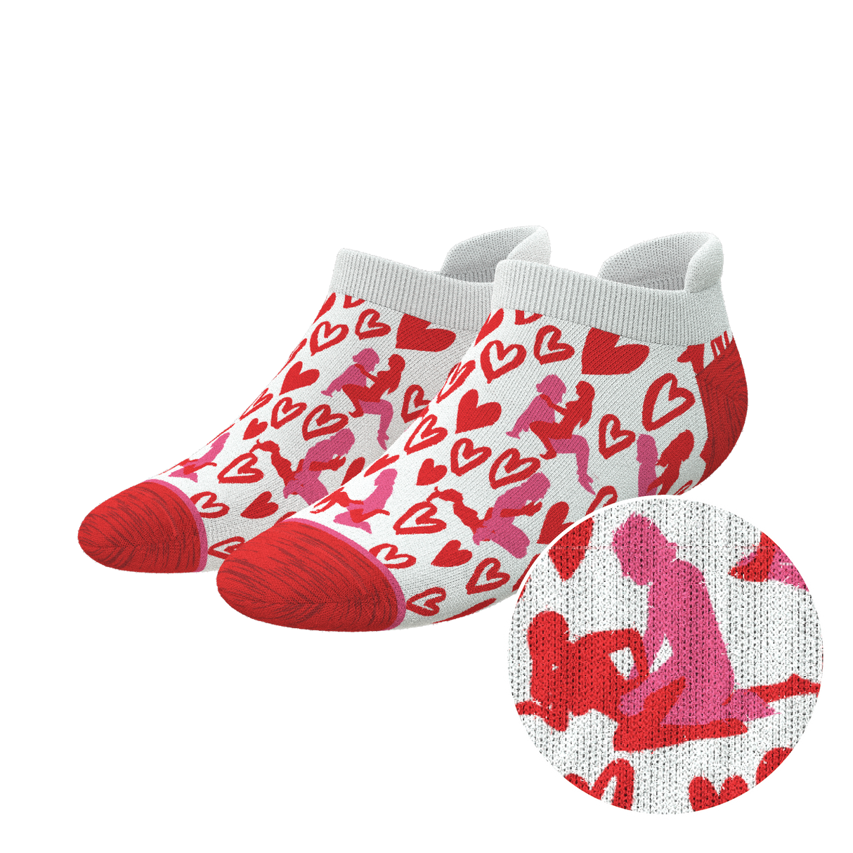 The Hot-Blooded Handbook | Valentine's Day Heel Hammock™ Ankle Socks from Shinesty
