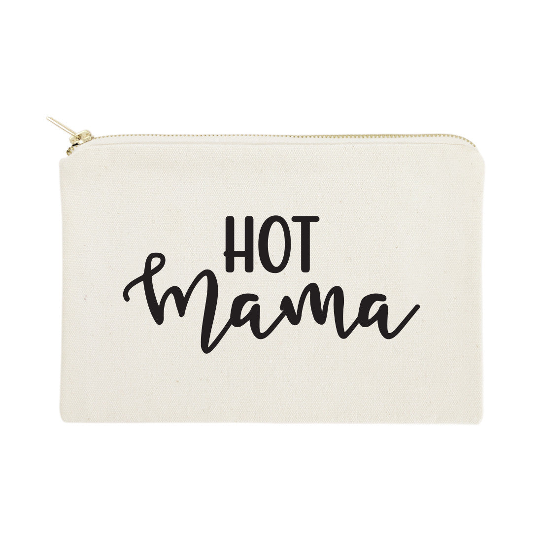 Hot Mama Cotton Canvas Cosmetic Bag from The Cotton & Canvas Co.