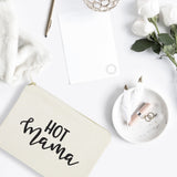 Hot Mama Cotton Canvas Cosmetic Bag from The Cotton & Canvas Co.