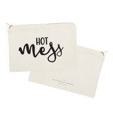Hot Mess Cotton Canvas Cosmetic Bag from The Cotton & Canvas Co.