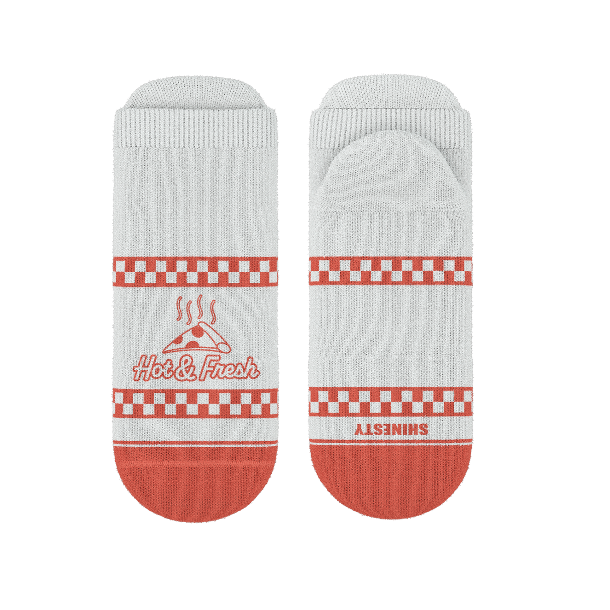 The Hot & Fresh | Pizza Box Heel Hammock™ Ankle Socks from Shinesty