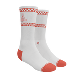 The Hot & Fresh | Pizza Box Heel Hammock™ Crew Socks from Shinesty