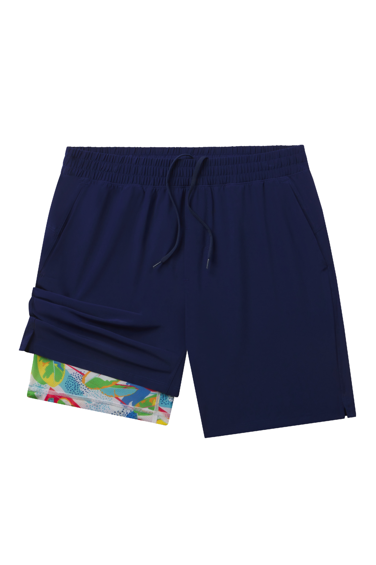 The Hot in Havana | Tropical Navy Ball Hammock® 7 Inch Athletic Shorts from Shinesty