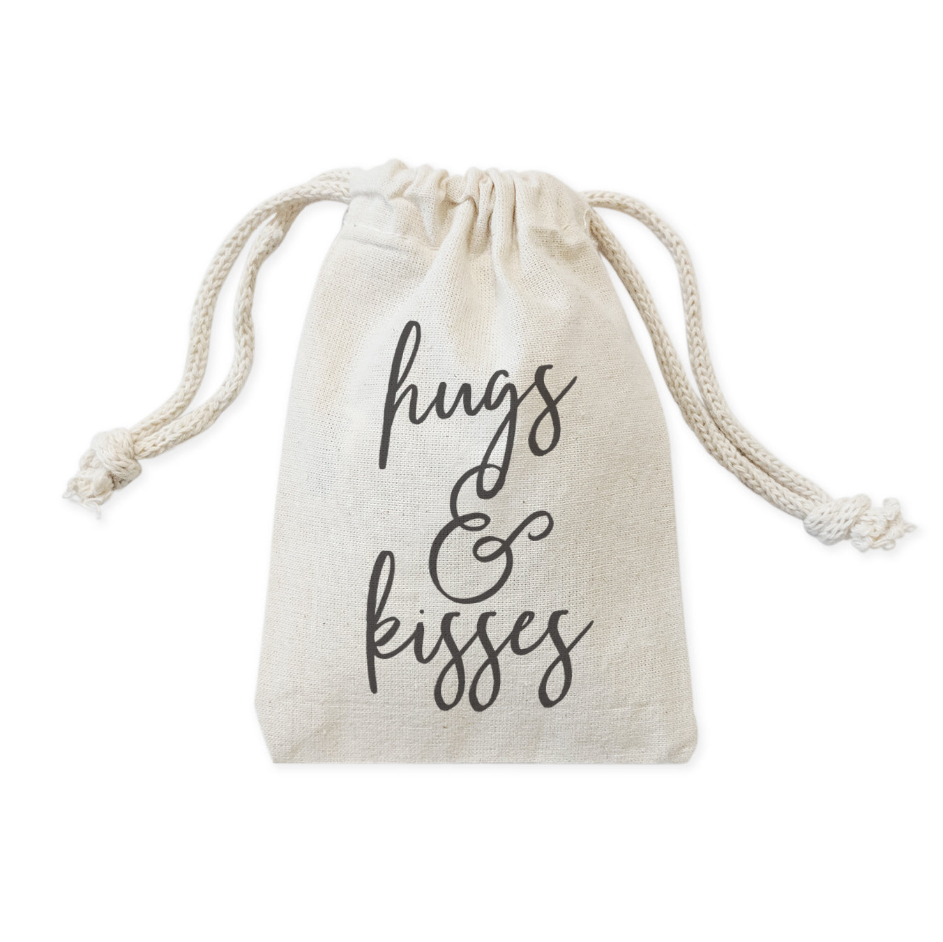 Hugs and Kisses Wedding Favor Bags, 6-Pack from The Cotton & Canvas Co.