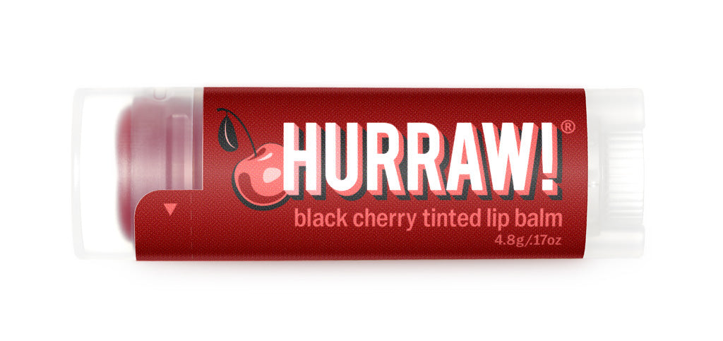 Black Cherry Tinted Lip Balm From Hurraw!