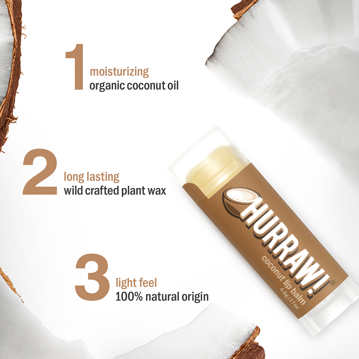 Coconut Lip Balm From Hurraw!