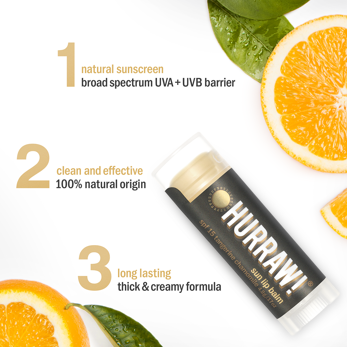Sun Lip Balm SPF15 From Hurraw!